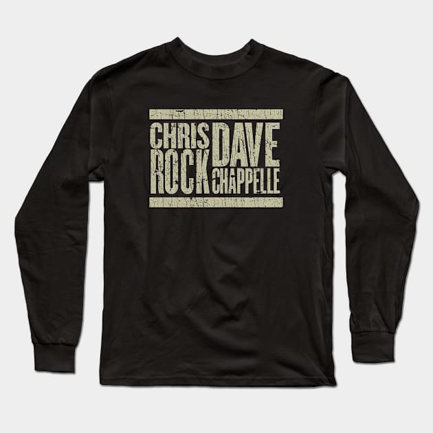 Cris Rock Dave Chappelle - VINTAGE RETRO STYLE Long Sleeve T-Shirt by lekhartimah